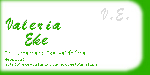 valeria eke business card